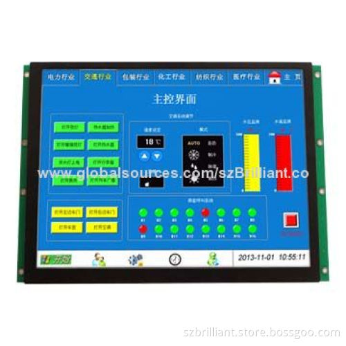 10.4-inch 800 x 600dots TFT LCD Display, Supports RS232 & RS485, TTL, Wide Input Voltage